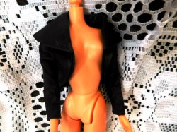 11963 BARBIE BLACK OR PEACH SATIN PAK JACKET,   LABEL AWESOME, CHOICE